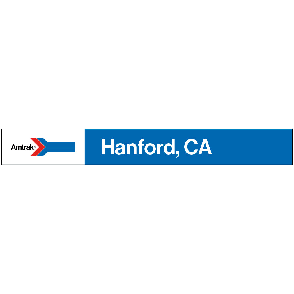 Amtrak Retro Hanford, CA Station Sign