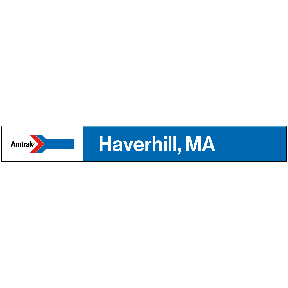 Amtrak Retro Haverhill, MA Station Sign