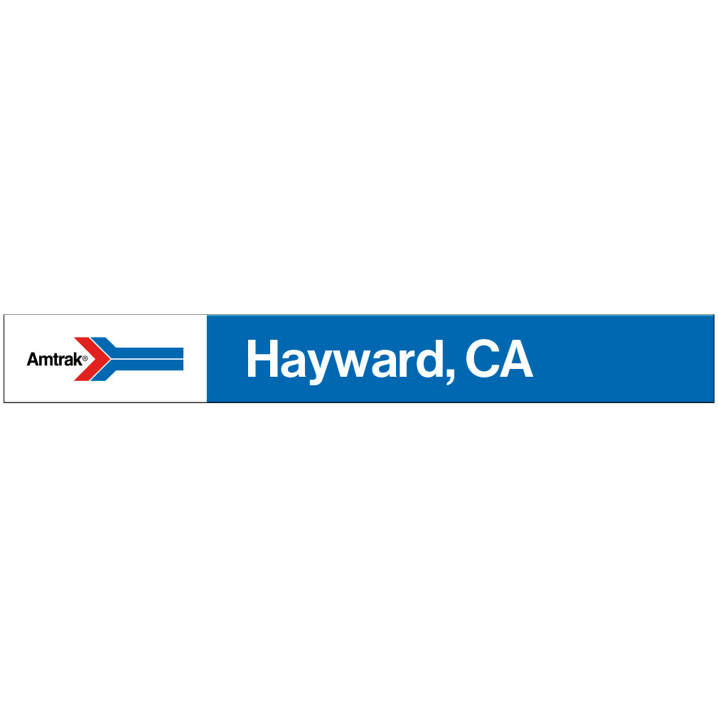 Amtrak Retro Hayward, CA Station Sign