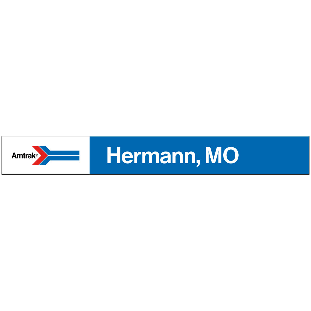Amtrak Retro Hermann, MO Station Sign