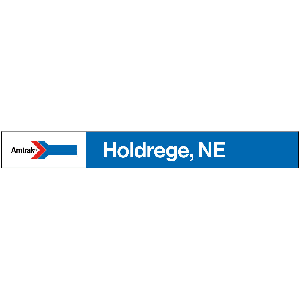Amtrak Retro Holdrege, NE Station Sign