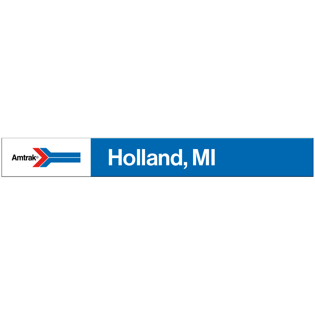 Amtrak Retro Holland, MI Station Sign