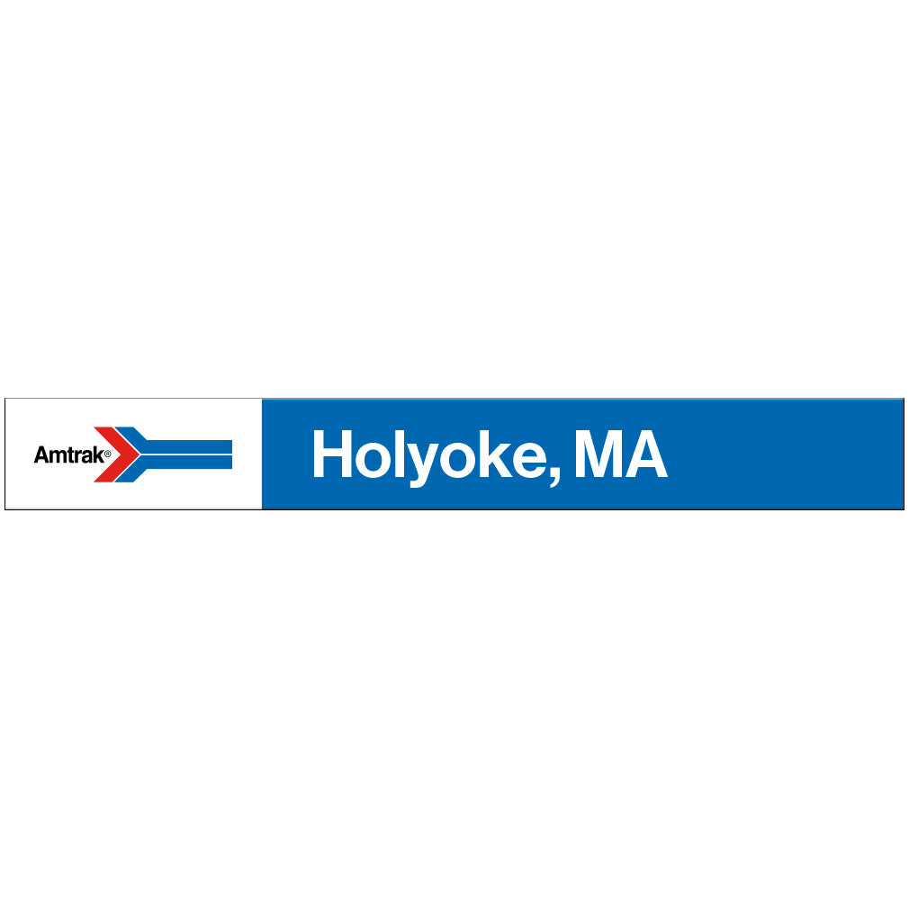 Amtrak Retro Holyoke, MA Station Sign