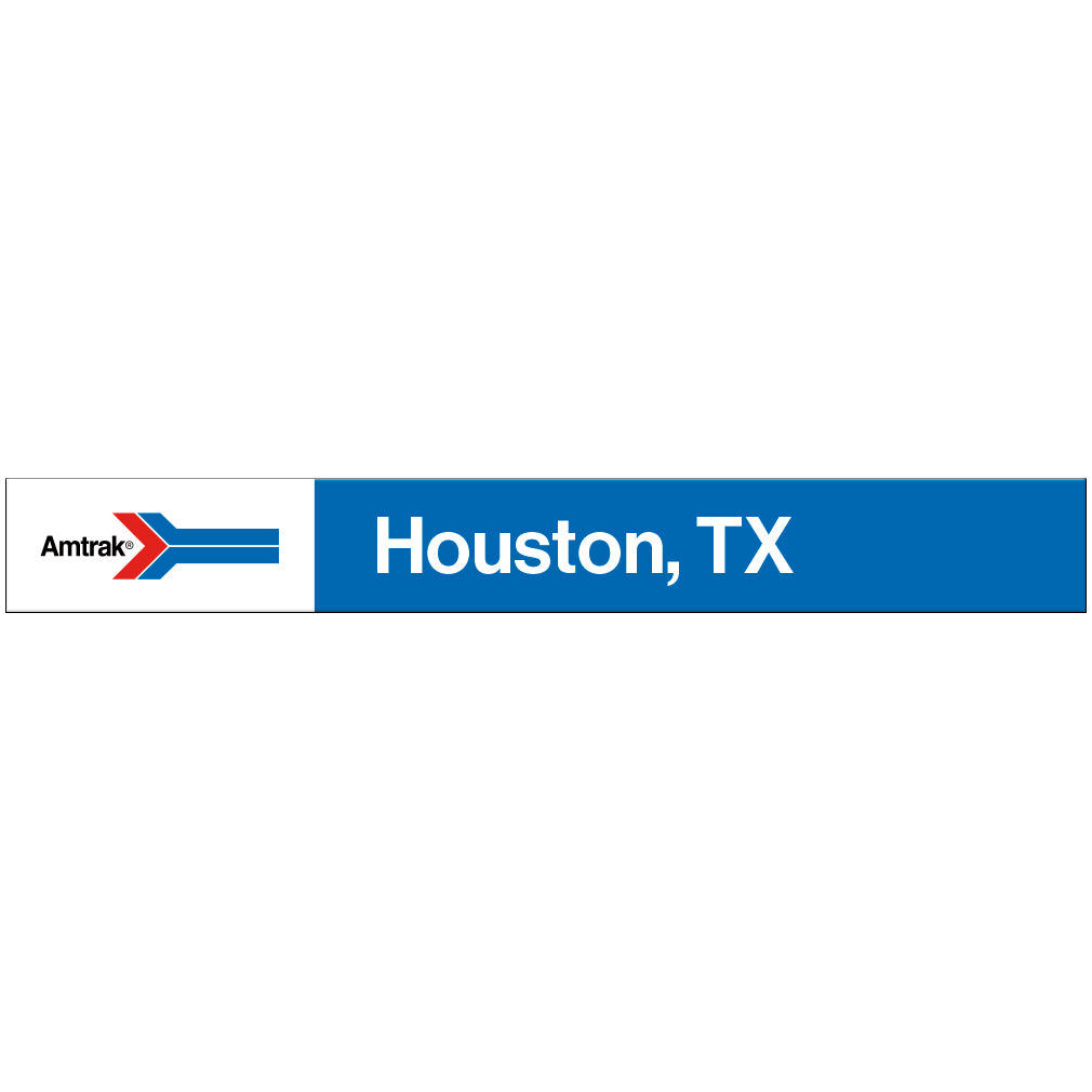 Amtrak Retro Houston, TX Station Sign