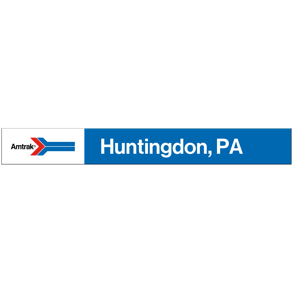 Amtrak Retro Huntingdon, PA Station Sign