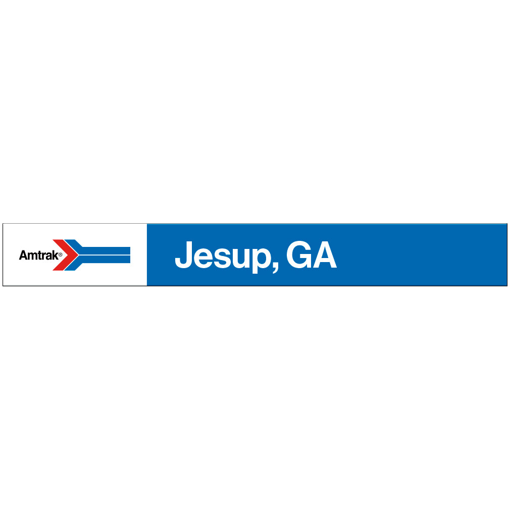 Amtrak Retro Jesup, GA Station Sign