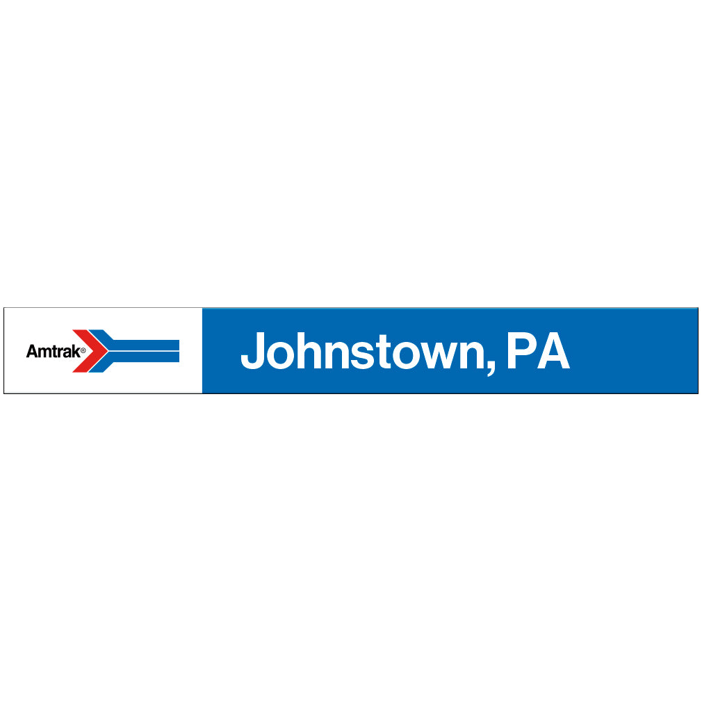Amtrak Retro Johnstown, PA Station Sign