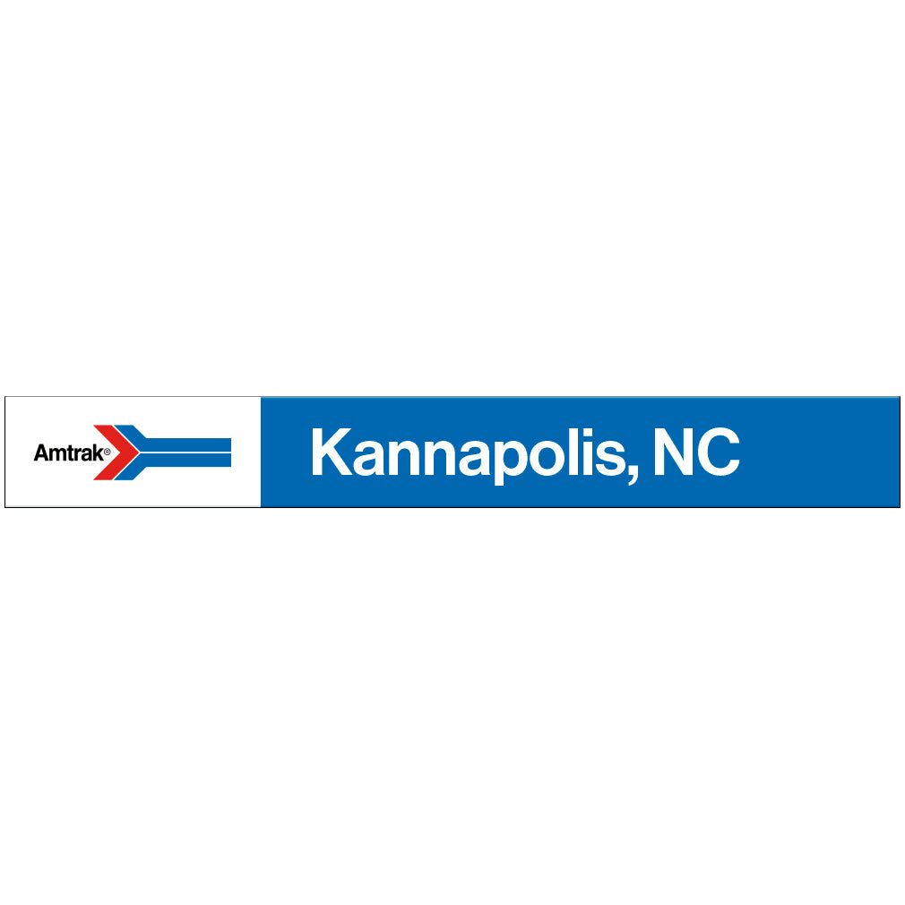 Amtrak Retro Kannapolis, NC Station Sign
