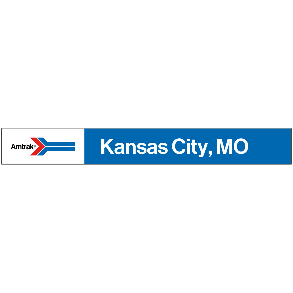 Amtrak Retro Kansas City, MO Station Sign