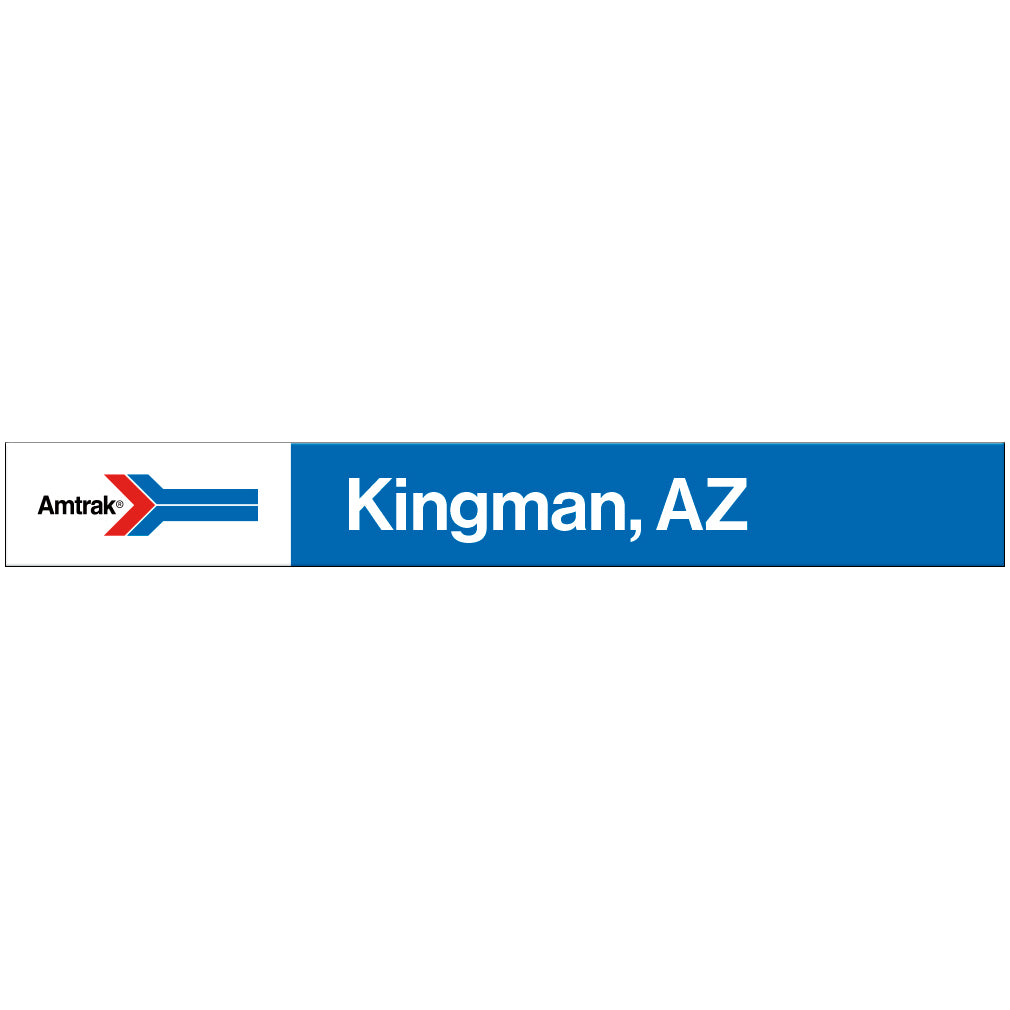 Amtrak Retro Kingman, AZ Station Sign