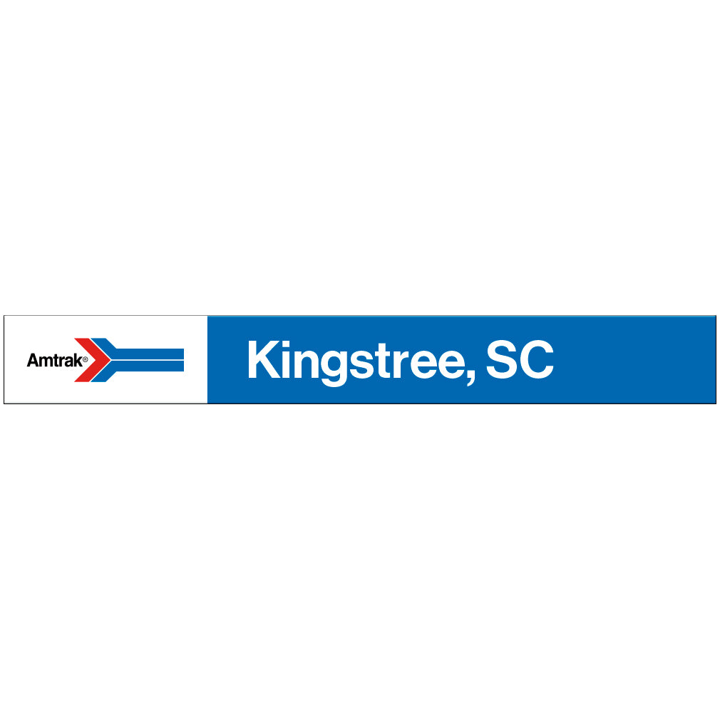 Amtrak Retro Kingstree, SC Station Sign