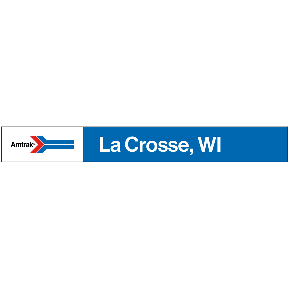 Amtrak Retro La Crosse, WI Station Sign