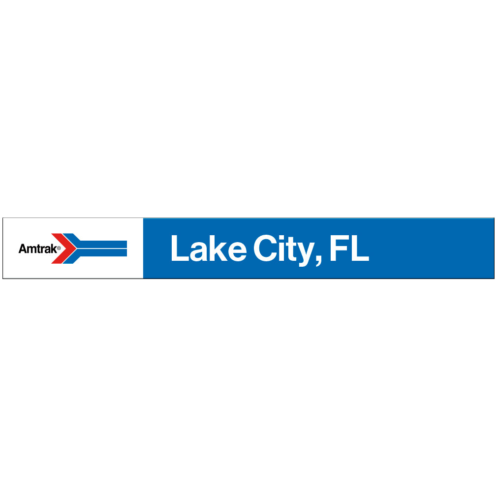 Amtrak Retro Lake City, FL Station Sign