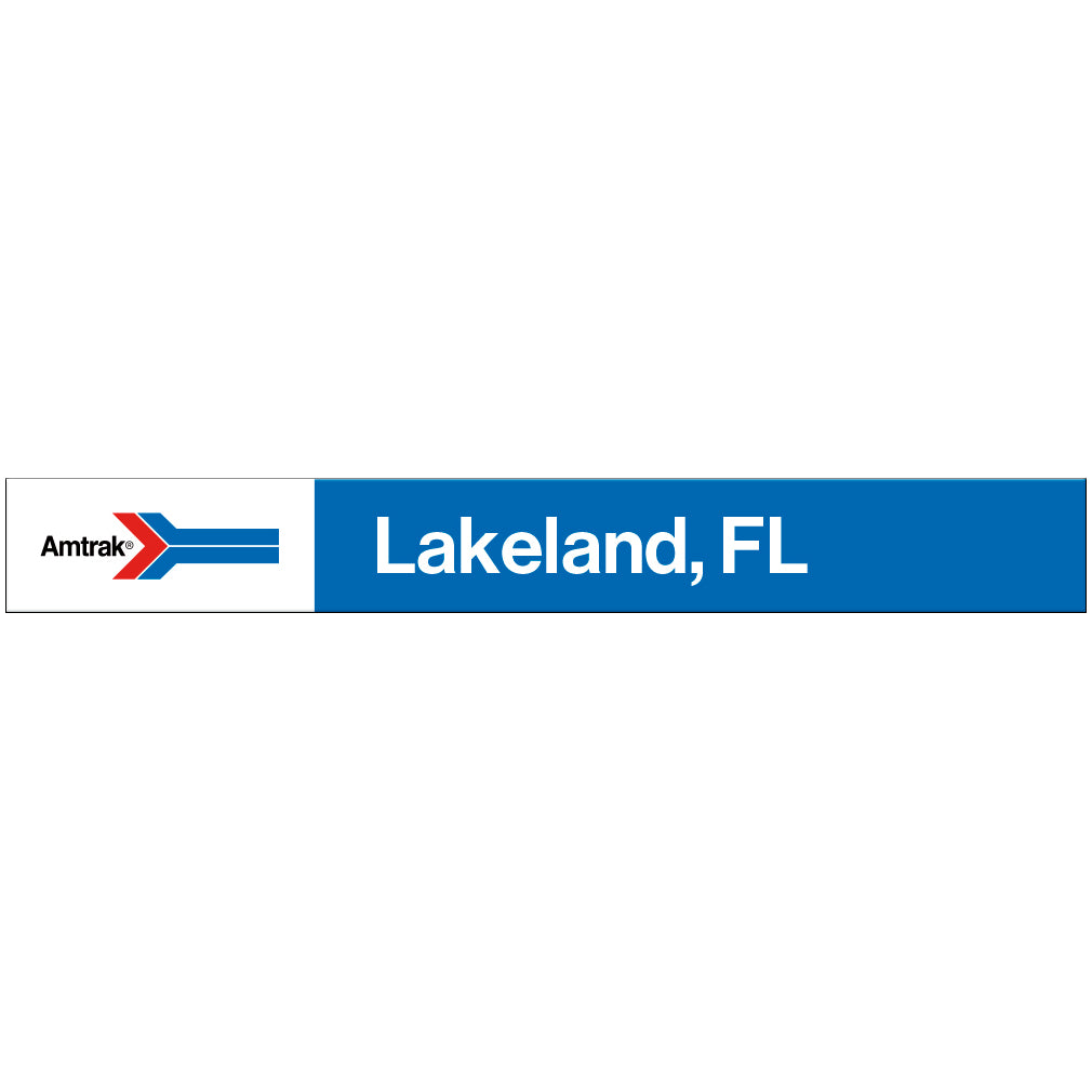 Amtrak Retro Lakeland, FL Station Sign