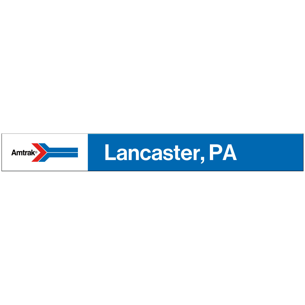 Amtrak Retro Lancaster, PA Station Sign