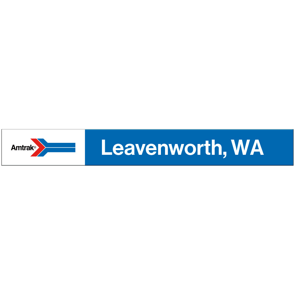 Amtrak Retro Leavenworth, WA Station Sign