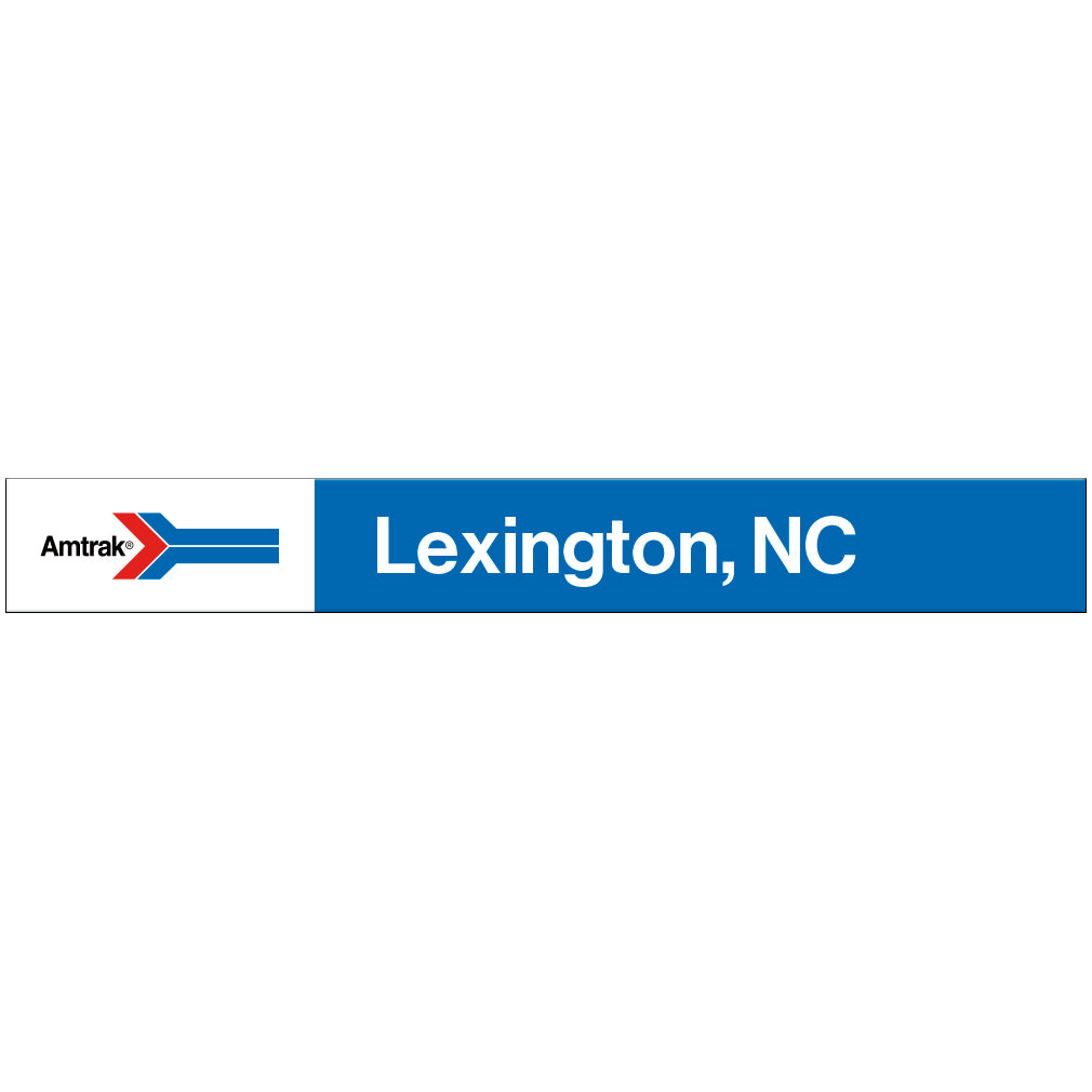 Amtrak Retro Lexington, NC Station Sign
