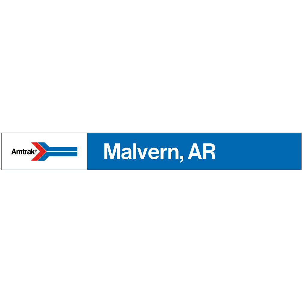 Amtrak Retro Malvern, AR Station Sign
