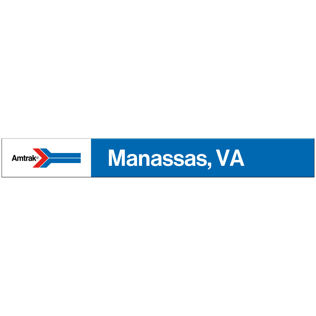 Amtrak Retro Manassas, VA Station Sign