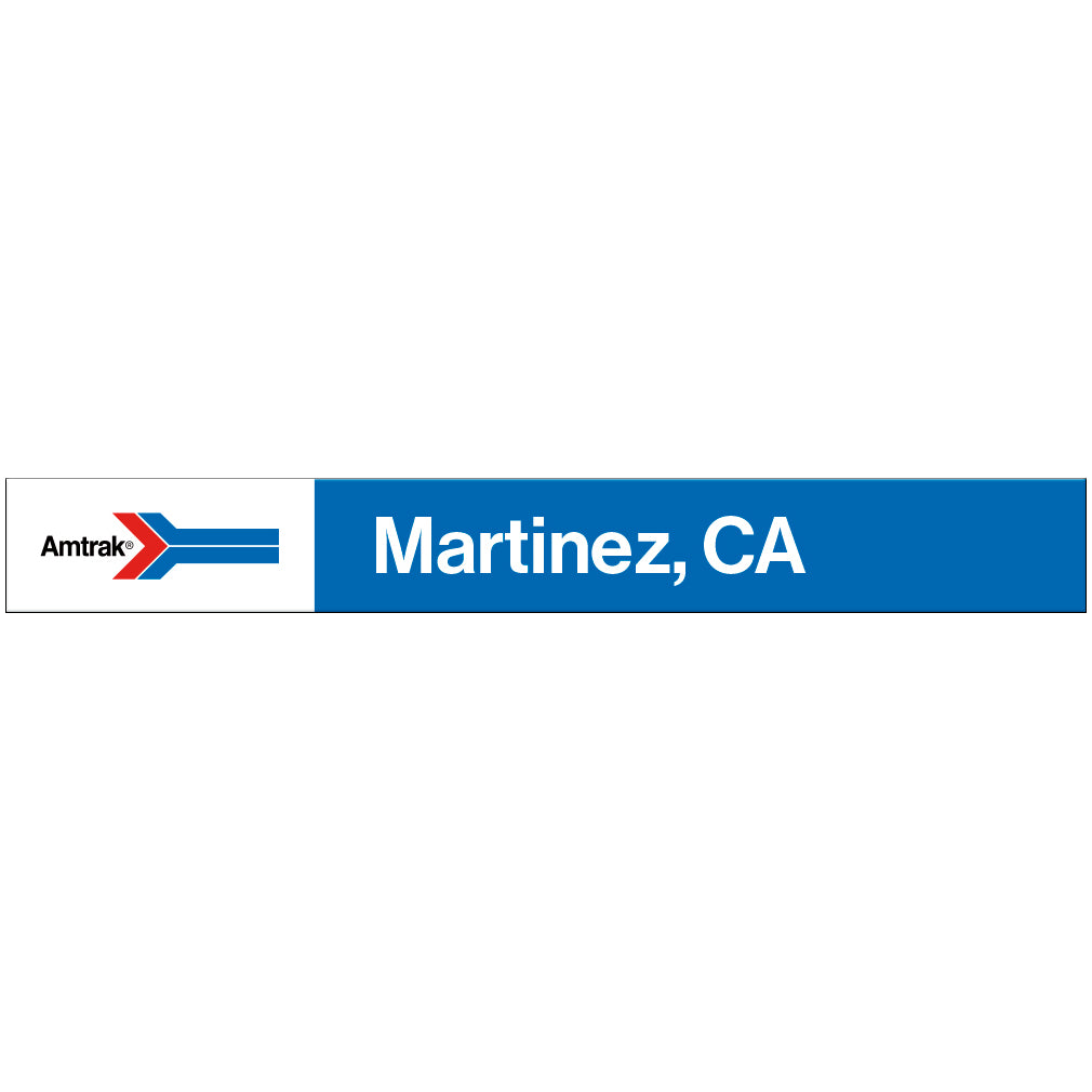 Amtrak Retro Martinez, CA Station Sign