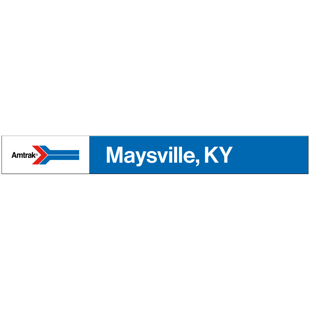 Amtrak Retro Maysville, KY Station Sign