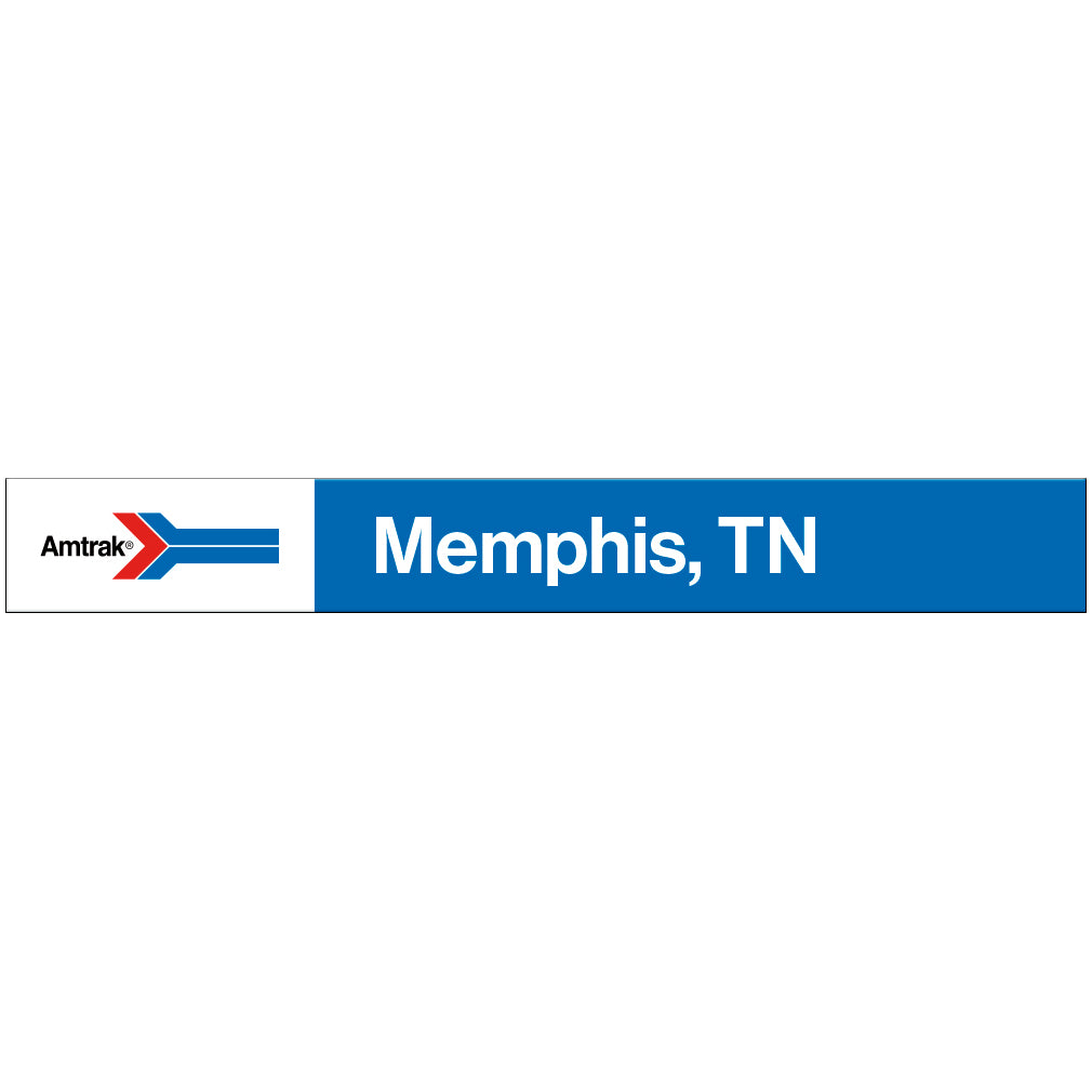 Amtrak Retro Memphis, TN Station Sign