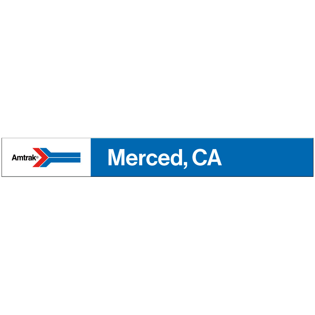 Amtrak Retro Merced, CA Station Sign