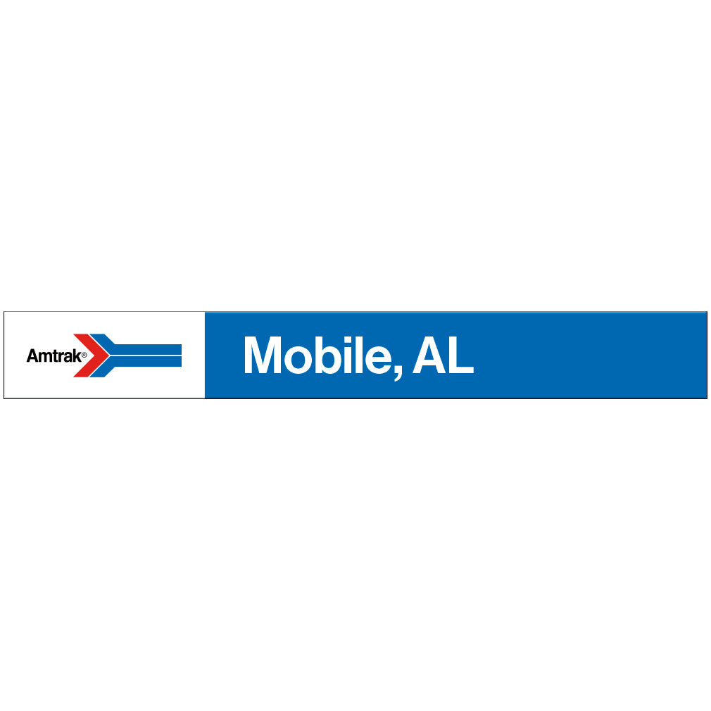 Amtrak Retro Mobile, AL Station Sign