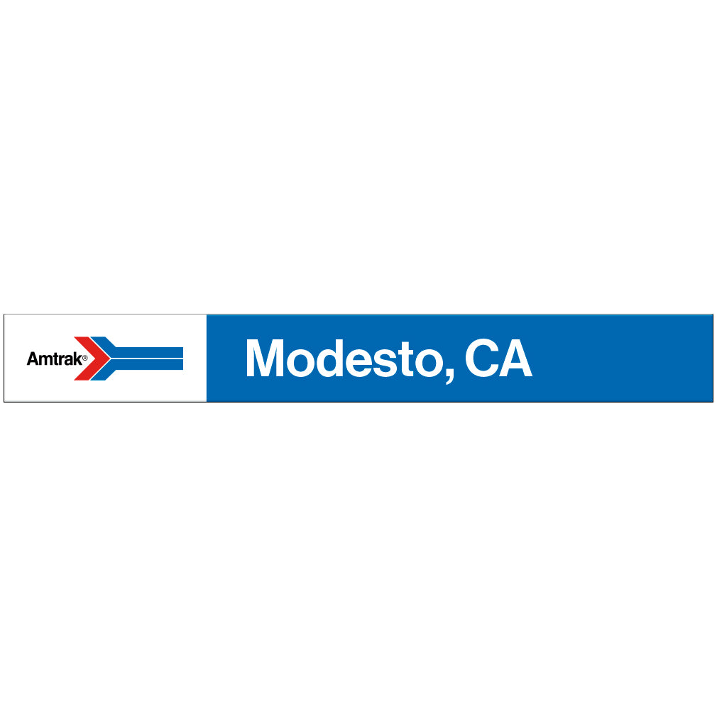 Amtrak Retro Modesto, CA Station Sign