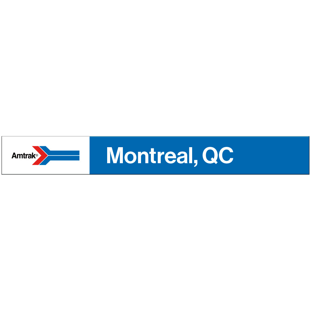 Amtrak Retro Montreal, QC Station Sign
