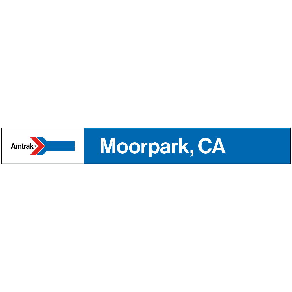 Amtrak Retro Moorpark, CA Station Sign