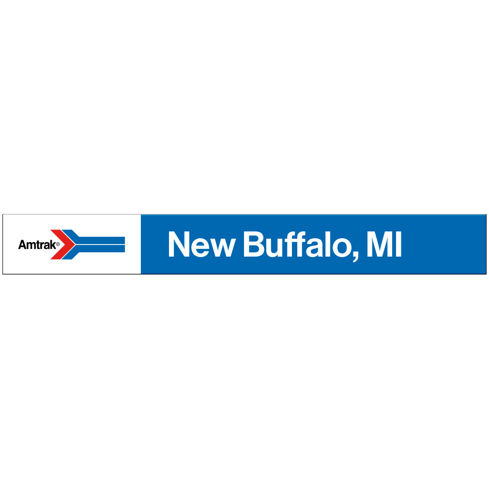 Amtrak Retro New Buffalo, MI Station Sign