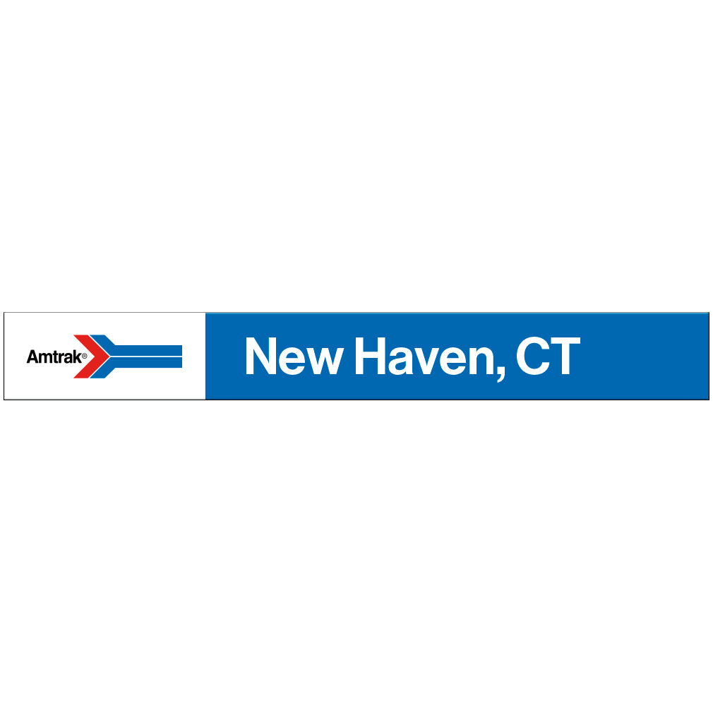 Amtrak Retro New Haven, CT Station Sign