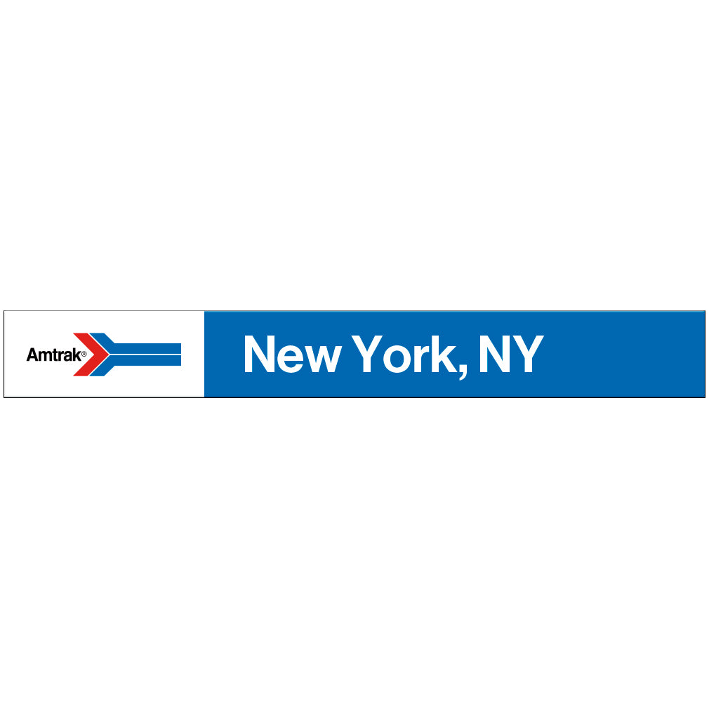 Amtrak Retro New York, NY Station Sign