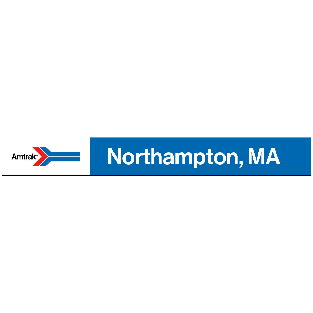 Amtrak Retro Northampton, MA Station Sign