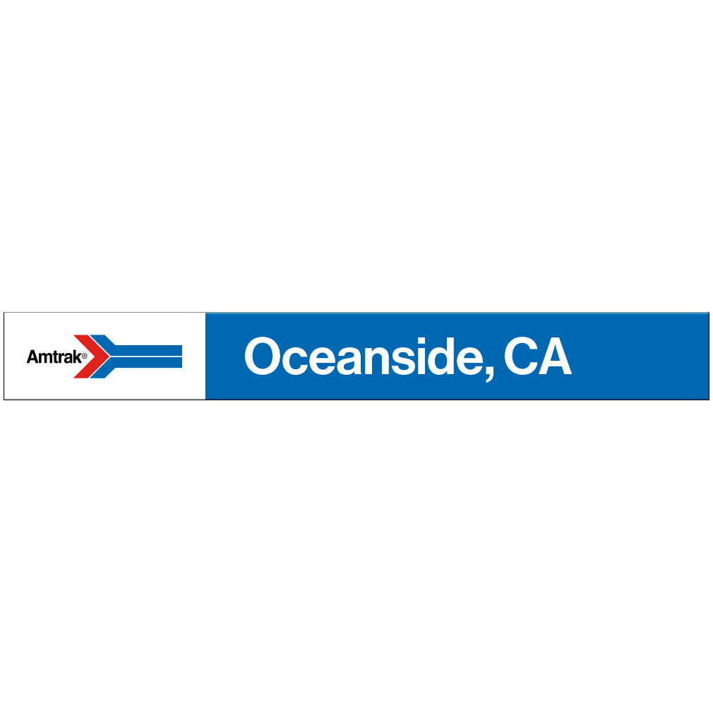 Amtrak Retro Oceanside, CA Station Sign