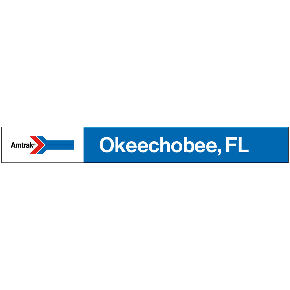 Amtrak Retro Okeechobee, FL Station Sign