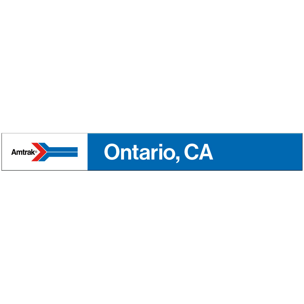 Amtrak Retro Ontario, CA Station Sign