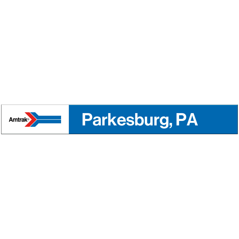 Amtrak Retro Parkesburg, PA Station Sign