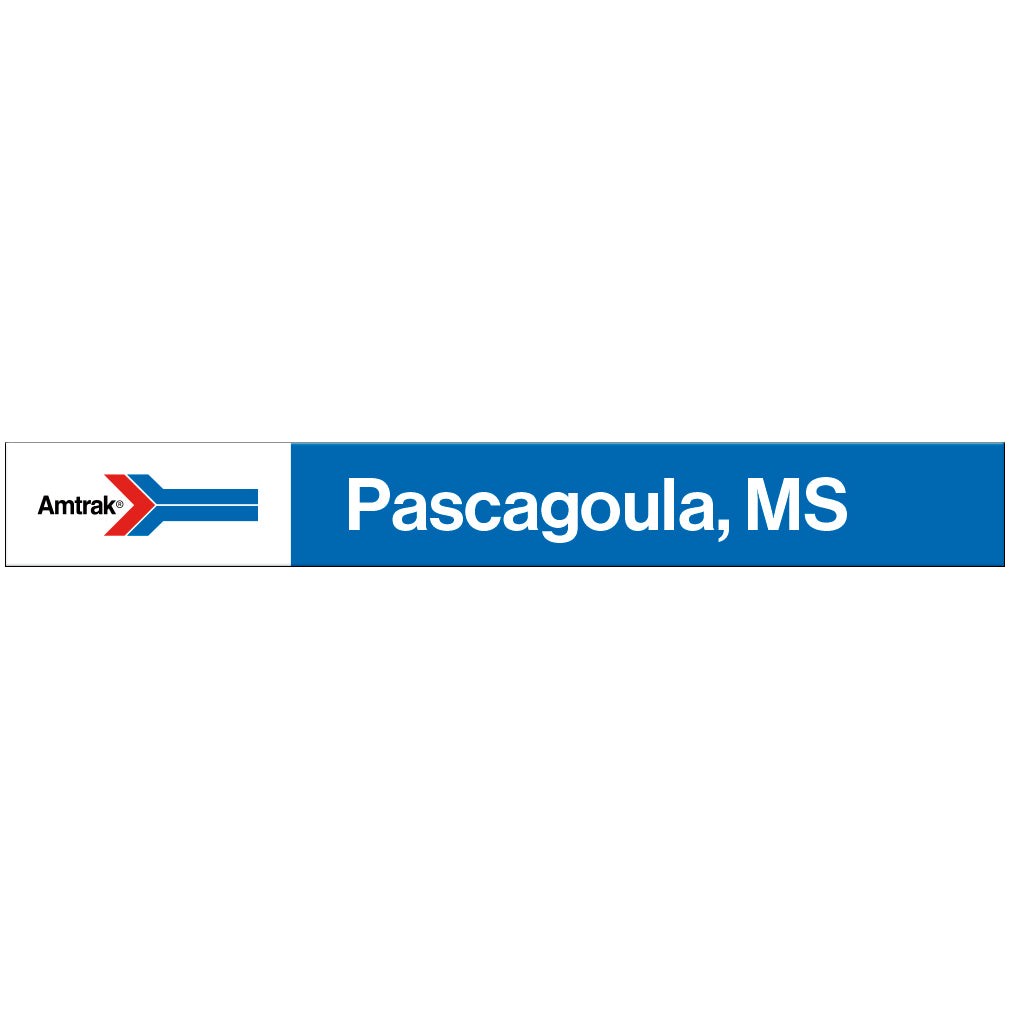 Amtrak Retro Pascagoula, MS Station Sign