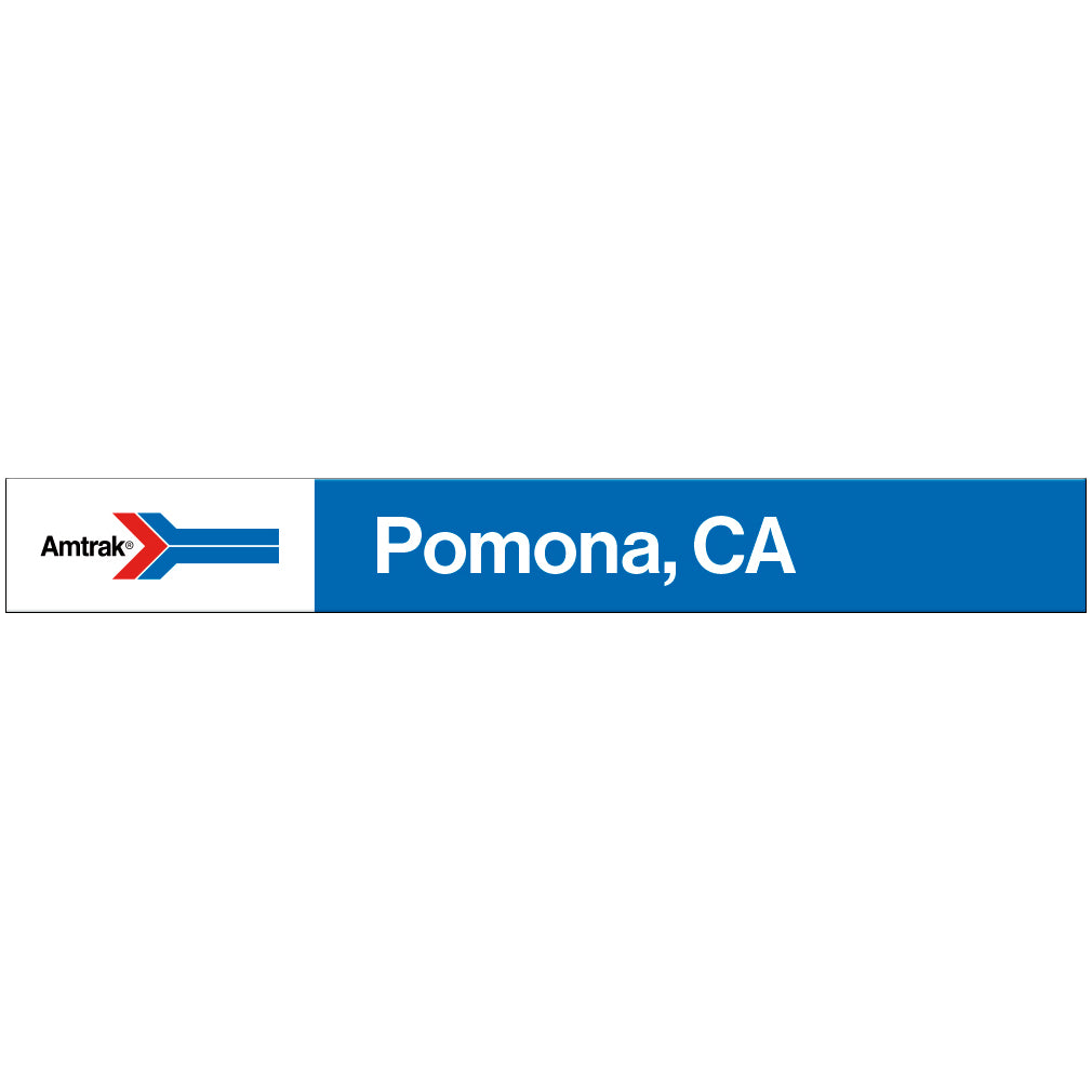 Amtrak Retro Pomona, CA Station Sign