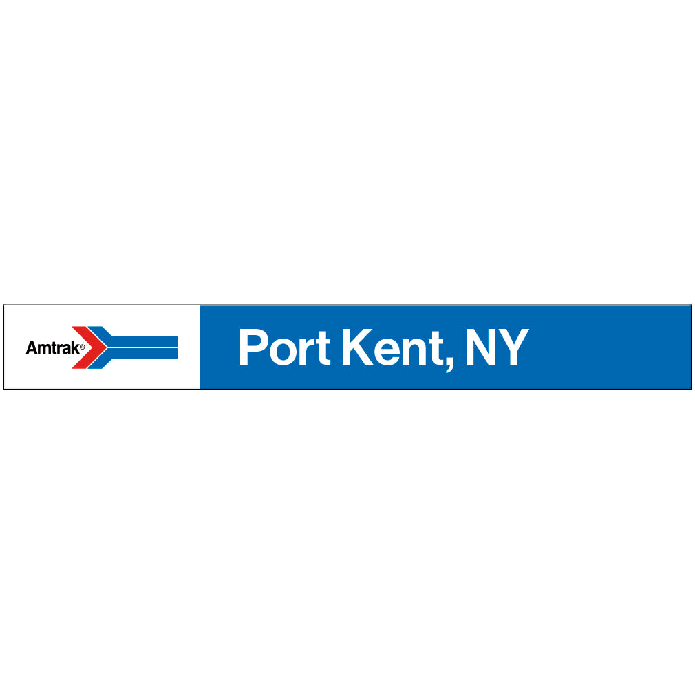 Amtrak Retro Port Kent, NY Station Sign