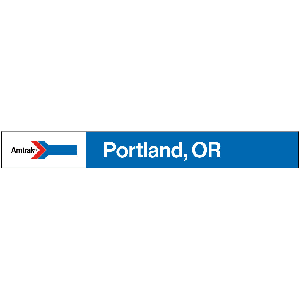 Amtrak Retro Portland, OR Station Sign
