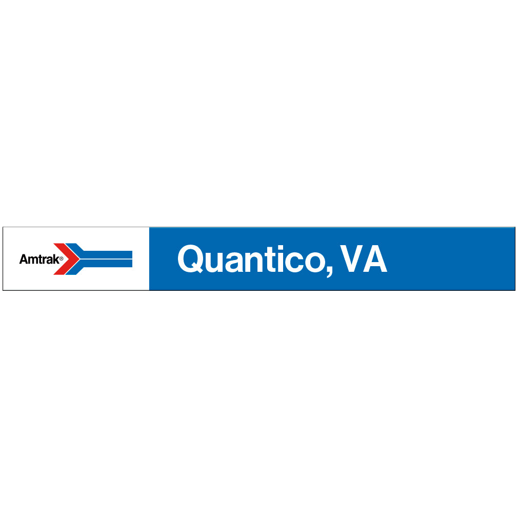 Amtrak Retro Quantico, VA Station Sign