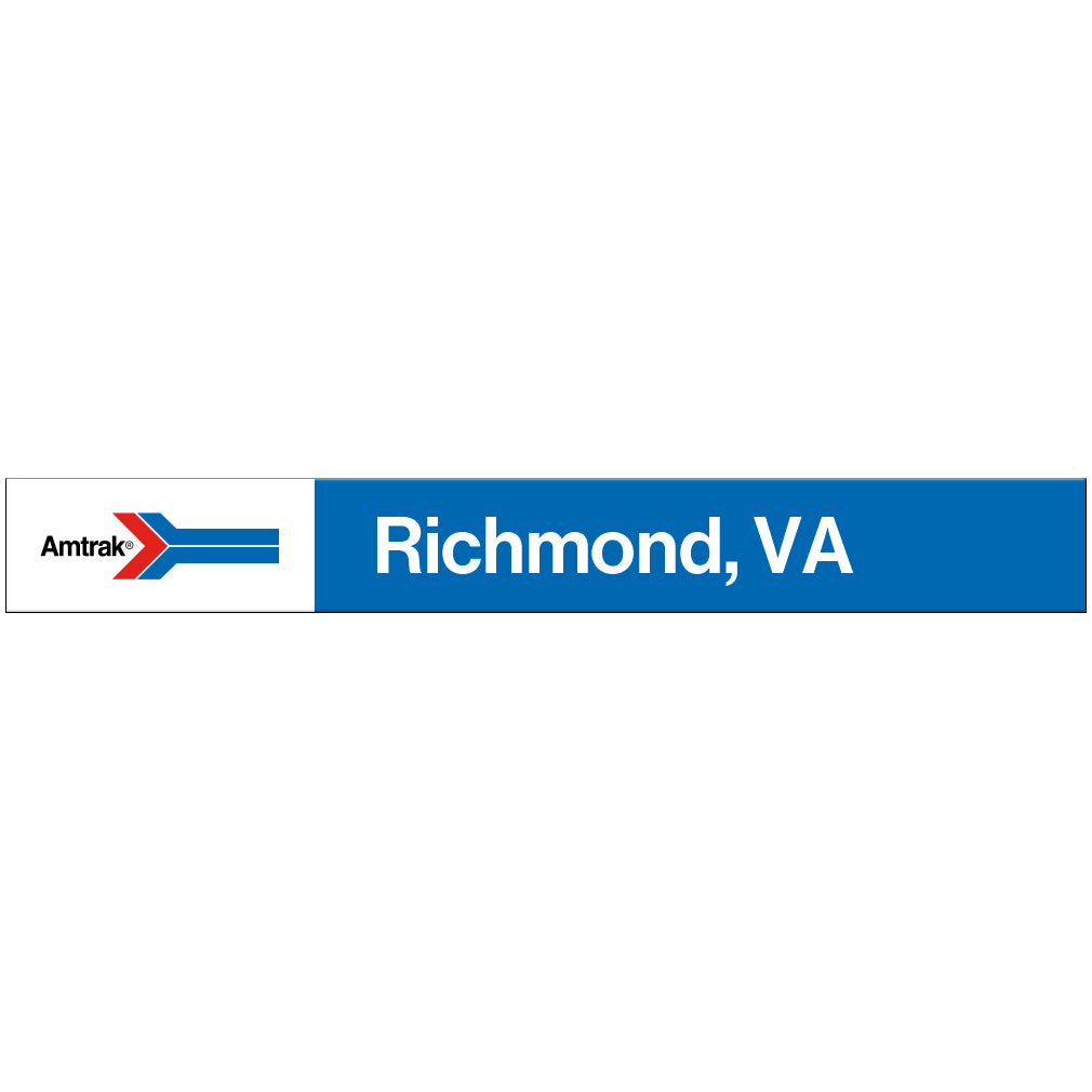 Amtrak Retro Richmond, VA Station Sign