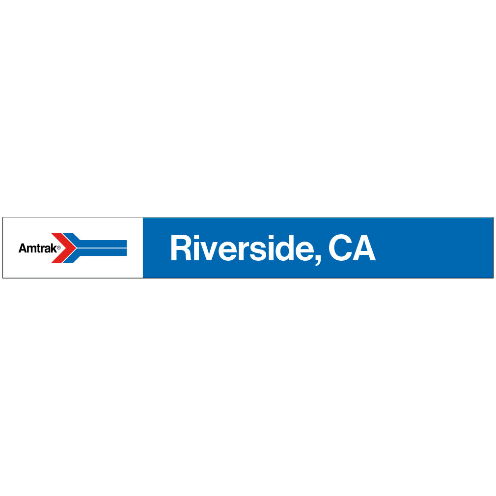 Amtrak Retro Riverside, CA Station Sign