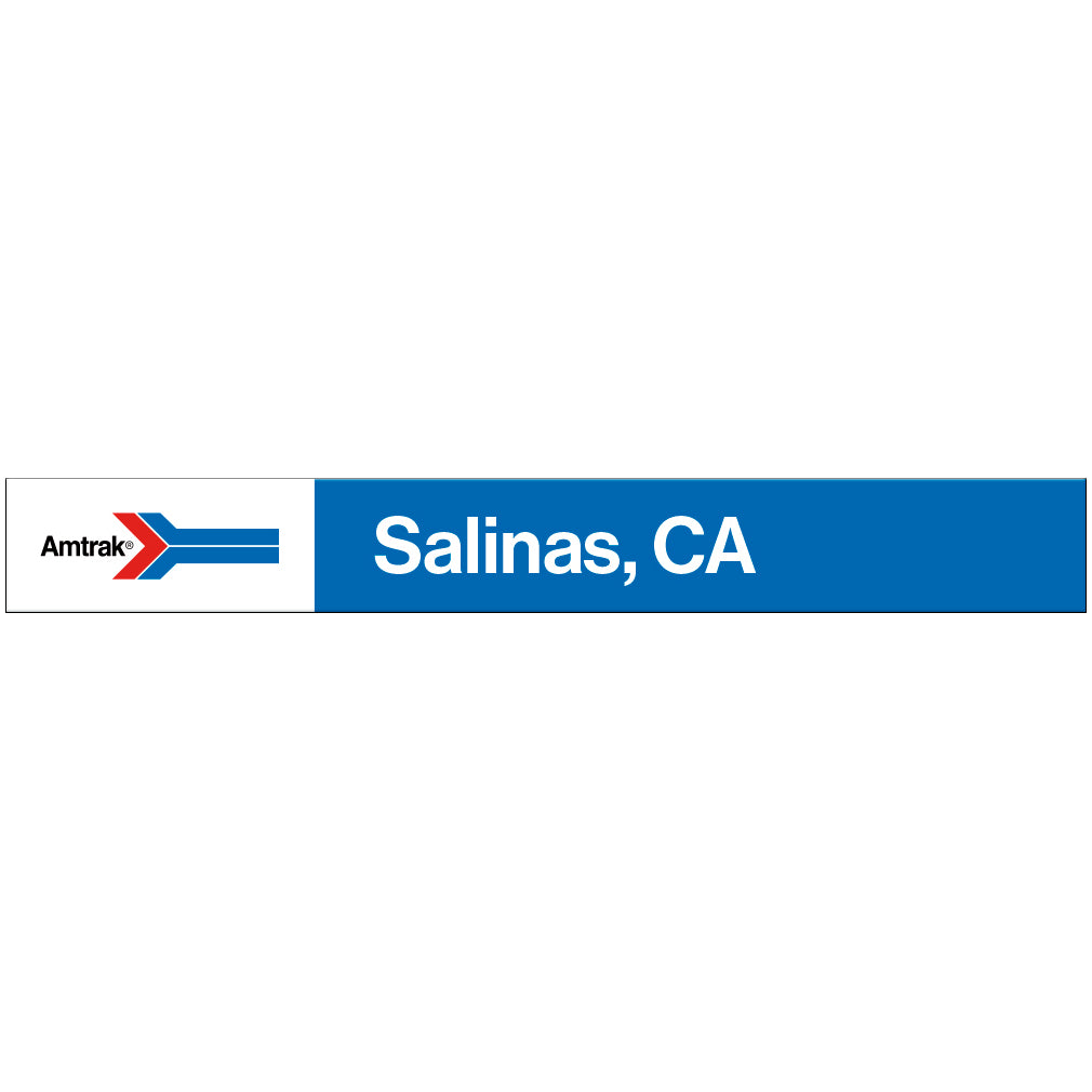 Amtrak Retro Salinas, CA Station Sign