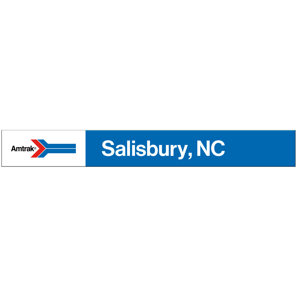 Amtrak Retro Salisbury, NC Station Sign