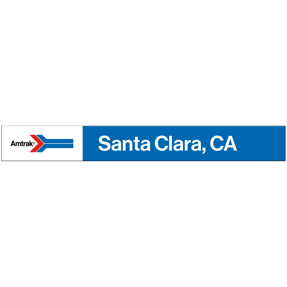 Amtrak Retro Santa Clara, CA Station Sign