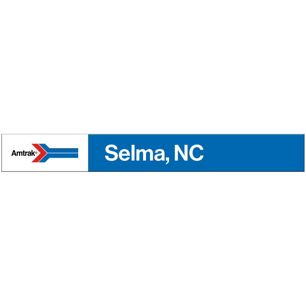 Amtrak Retro Selma, NC Station Sign